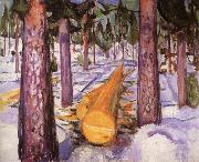 Edvard Munch Yellow Wood china oil painting artist